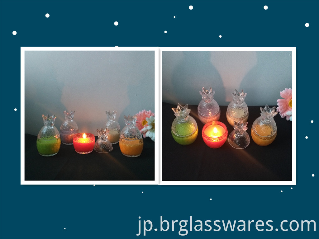 glass candle jar 10